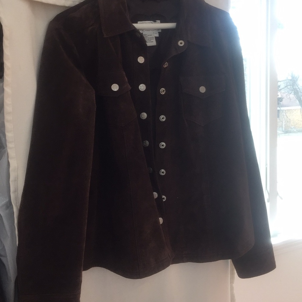 Brown suede jacket